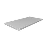 Slotted Angle Shelf, Galvanized Steel, 48" W x 18" D Duraquip Inc
