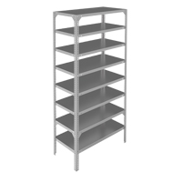 &eacute;l&eacute;ment de rayonnage, Acier galvanis&eacute;, Montant &agrave; fente, Capacit&eacute; 300 lb, 48" la x 96" h x 12" p Duraquip Inc