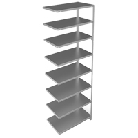 &eacute;l&eacute;ment de rayonnage, Acier galvanis&eacute;, Montant &agrave; fente, Capacit&eacute; 400 lb, 36" la x 96" h x 18" p Duraquip Inc