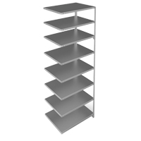 &eacute;l&eacute;ment de rayonnage, Acier galvanis&eacute;, Montant &agrave; fente, Capacit&eacute; 400 lb, 36" la x 96" h x 24" p Duraquip Inc
