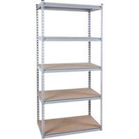 Heavy-Duty Shelving, Steel, Boltless, 1200 lbs. Capacity, 36" W x 72" H x 18" D Duraquip Inc