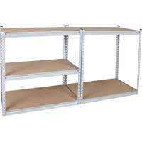 Heavy-Duty Shelving, Steel, Boltless, 1200 lbs. Capacity, 36" W x 72" H x 18" D Duraquip Inc