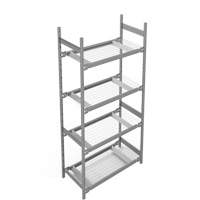 Wide Span Storage Shelving, Steel, Boltless, 1340 lbs. Capacity, 42" W x 84" H x 18" D Duraquip Inc