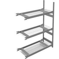 Wide Span Storage Shelving, Steel, Boltless, 1340 lbs. Capacity, 42" W x 60" H x 18" D Duraquip Inc