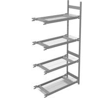 Wide Span Storage Shelving, Steel, Boltless, 1340 lbs. Capacity, 42" W x 84" H x 18" D Duraquip Inc