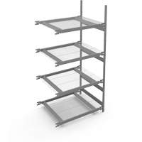 Wide Span Storage Shelving, Steel, Boltless, 1340 lbs. Capacity, 42" W x 84" H x 32" D Duraquip Inc