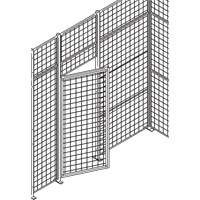 Standard-Duty Wire Mesh Partition Swing Door, 3' W x 7' H RN626 | Duraquip Inc