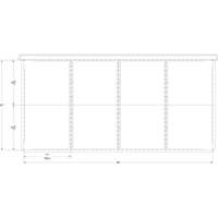 Cabinet d'entreposage à tiroirs intégré Interlok RN760 | Duraquip Inc