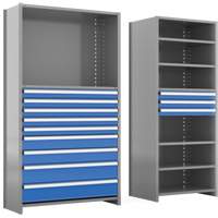 Cabinet d'entreposage à tiroirs intégré Interlok RN761 | Duraquip Inc