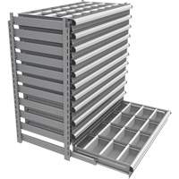 Cabinet d'entreposage à tiroirs intégré Interlok RN762 | Duraquip Inc
