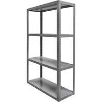 Heavy-Duty Shelving, Steel, Bolted, 3000 lbs. Capacity, 36" W x 72" H x 24" D Duraquip Inc