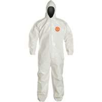 Tychem&reg; 4000 Coveralls, Large, White Duraquip Inc