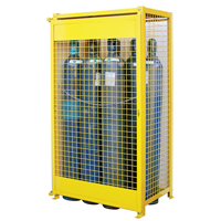 Armoires pour cylindres à gaz, nbre de bouteilles: 10, 44" , 30" , 74" , Jaune SAF837 | Duraquip Inc