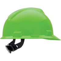 Casques de protection V-Gard<sup>MD</sup> - Suspensions Fas-Trac<sup>MD</sup>, Suspension Rochet, Vert lime SAF978 | Duraquip Inc