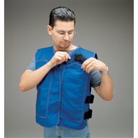 Vestes de refroidissement avec pochettes pour insertions, Grand, Bleu royal Duraquip Inc