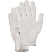 White Knit Palm Coated Gloves, Size Small/7, Polyurethane Coated, HPPE Shell, EN 388 Level 2 Duraquip Inc
