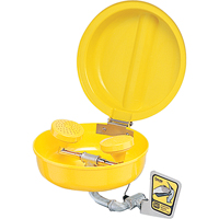 Eye/Face wash With Cover, Wall-Mount Installation, Plastic Bowl Duraquip Inc