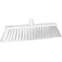 Large Particle Push Broom Head, 2-1/2", Polyester, White SAL505 | Duraquip Inc