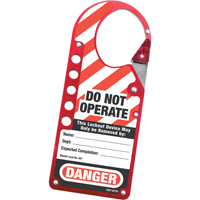 Labeled Snap-on Hasps, Red Duraquip Inc