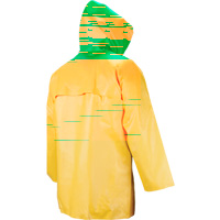 Neo-Slick Chemical & Acid Resistant Rain Jacket, Small, Yellow, Neoprene Duraquip Inc