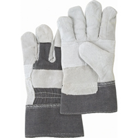 Standard-Duty Patch Palm Fitters Gloves, Large, Split Cowhide Palm, Cotton Inner Lining Duraquip Inc
