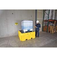 IBC Spill Pallet Plus&reg; With Drain, 365 US gal. Spill Capacity, 62" x 62" x 28" Duraquip Inc
