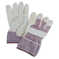 Premium Patch Palm Fitters Gloves, Large, Split Cowhide Palm, Cotton Inner Lining Duraquip Inc