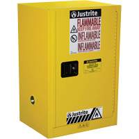 Armoire de s&eacute;curit&eacute; compacte pour produits inflammables EX Sure-Grip, 12 gal., 1 Porte(s), 23,25" La x 35" h x 18" p Duraquip Inc