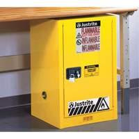 Armoire de s&eacute;curit&eacute; compacte pour produits inflammables EX Sure-Grip, 12 gal., 1 Porte(s), 23,25" La x 35" h x 18" p Duraquip Inc