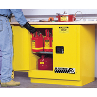 Armoire de s&eacute;curit&eacute; pour dessous de comptoir pour produits inflammables EX Sure-Grip, 22 gal., 2 Porte(s), 35" La x 35" h x 22" p Duraquip Inc