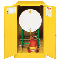Sure-Grip&reg; EX Horizontal Drum Storage Cabinets, 55 US gal. Cap., Yellow Duraquip Inc