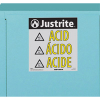 ChemCor&reg; Lined Acid/Corrosive Storage Cabinets, 22 gal., 35" x 35" x 22" Duraquip Inc