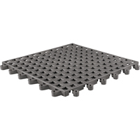ErgoDeck&reg; General Purpose No. 564 Matting, PVC, 1-1/2' W x 1-1/2' L, 7/8" Thick, Charcoal Duraquip Inc