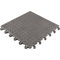 ErgoDeck&reg; Soft No. 566 Matting, PVC, 1-1/2' W x 1-1/2' L, 7/8" Thick, Charcoal Duraquip Inc
