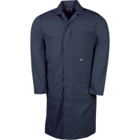 Lab Coats, Poly-Cotton, 40, Navy Blue Duraquip Inc