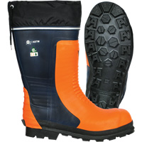 Bushwhacker Chainsaw Boots, Rubber, Steel Toe, Size 6, Puncture Resistant Sole Duraquip Inc