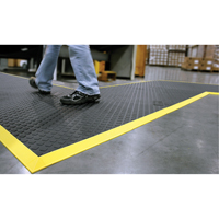 Rejuvenator Connect No. 502 Matting, Polyurethane, 3' W x 3' L, 5/8" Thick, Black Duraquip Inc