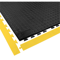 Rejuvenator Connect No. 502 Matting, Polyurethane, 3' W x 3' L, 5/8" Thick, Black Duraquip Inc