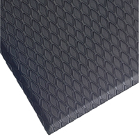 Tapis Cushion Max, Losange, 2' x 3' x 5/8", Charbon, Nitrile/PVC Duraquip Inc