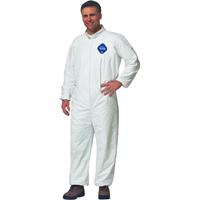 Coveralls, Medium, White, Tyvek&reg; 400 Duraquip Inc