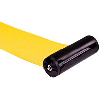 Poteau r&eacute;cepteur pour barri&egrave;res sur pieds pour le contr&ocirc;le des foules, Hauteur de 35", Jaune Duraquip Inc