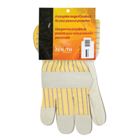 Standard-Duty Dry-Palm Fitters Gloves, Ladies, Grain Cowhide Palm, Cotton Inner Lining Duraquip Inc