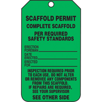 &eacute;tiquettes de s&eacute;curit&eacute; d'inspection et de contr&ocirc;le de l'&eacute;tat de l'&eacute;quipement, Papier cartonn&eacute;, 3-1/8" la x 5-7/8" h, Anglais Duraquip Inc