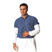 Manchettes, Longueur de 18", Tyvek 400, Blanc Duraquip Inc