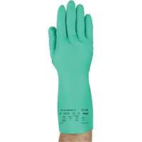 Solvex&reg; 37-145 Gloves, Size Small/7, 13" L, Nitrile, 11-mil Duraquip Inc