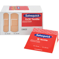 Syst&egrave;mes de distribution de bandages Salvequick - recharges st&eacute;riles, Rectangulaire/carr&eacute;e, Tissu, St&eacute;rile Duraquip Inc