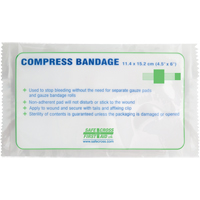 Compress Bandages, Crepe Tails, Cut to Size L x 4-1/2" W Duraquip Inc