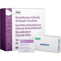 Benzalkonium Chloride Wipes, Towelette, Antiseptic Duraquip Inc