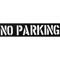 Parking Lot Stencils, English, 12" Duraquip Inc
