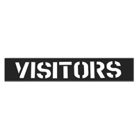 Parking Lot Stencils, English, 12" Duraquip Inc